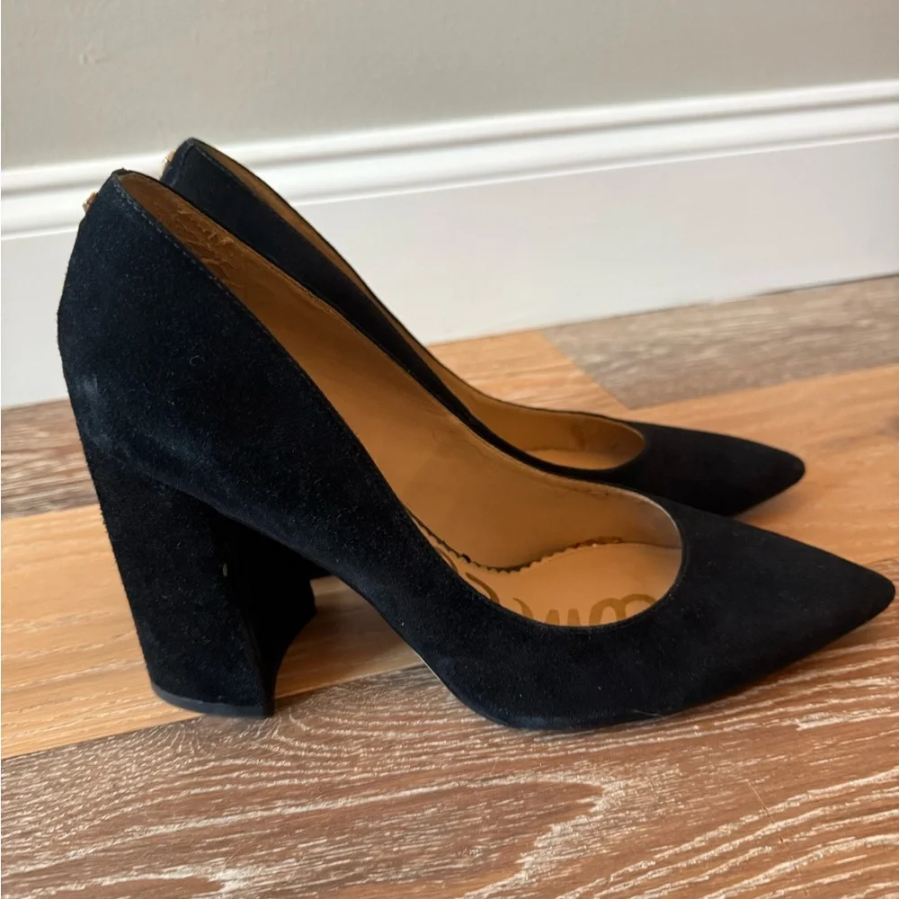 Sam Edelman Halton black suede block heel